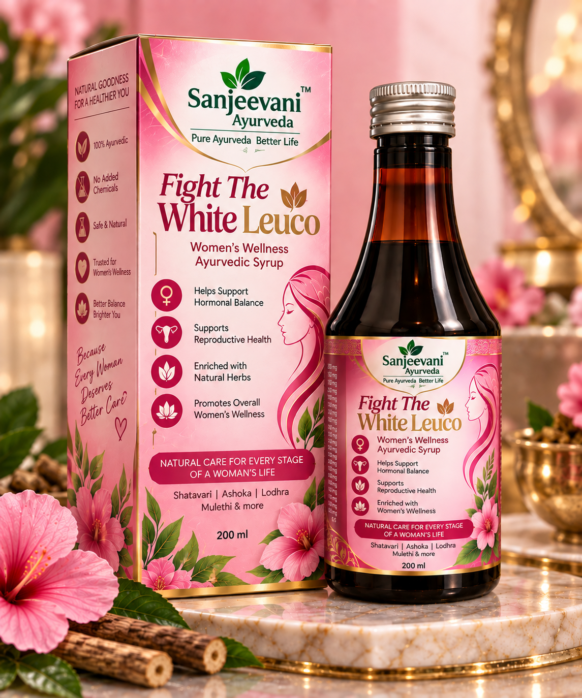 Fight The White Leuco тАУ WomenтАЩs Wellness Ayurvedic Syrup